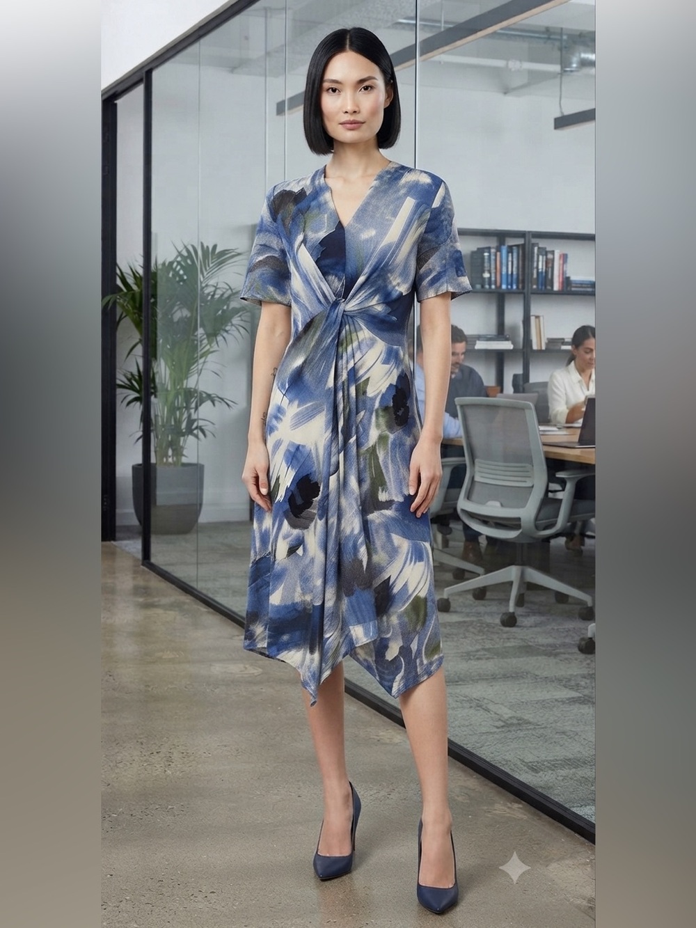 Vivid Aura Patterned Dress